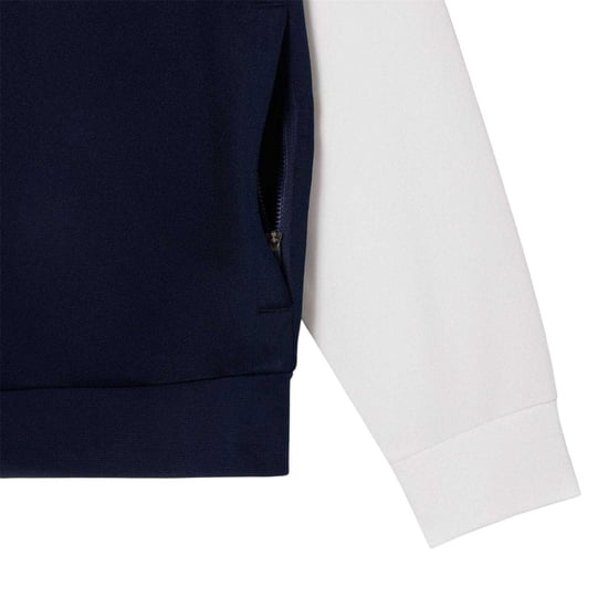 Lacoste Heren Interlock Volledige Ritssluiting Tennis Sweatshirt (Marineblauw/Wit) - Image 2