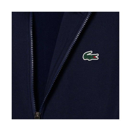 Lacoste Heren Interlock Volledige Ritssluiting Tennis Sweatshirt (Marineblauw/Wit) - Image 4
