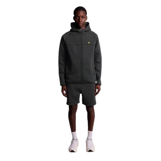 Lyle & Scott Heren Logo Raglan Full Zip Hoodie (Zwart) - Image 1