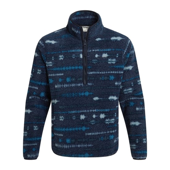 Craghoppers Mens National Trust Rawthey Landscape Fleece Top (Blue Navy) - Image 1