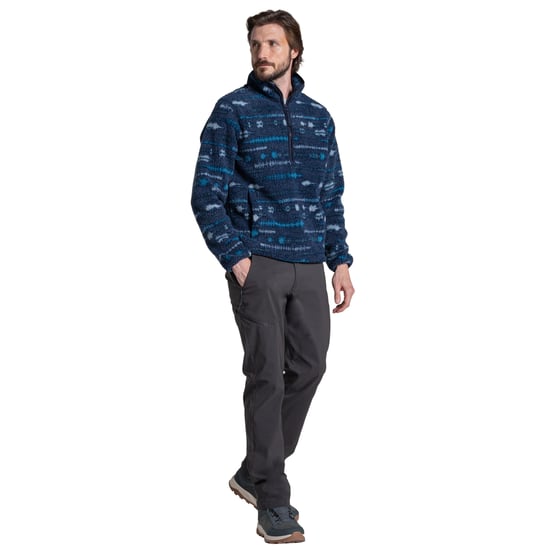 Craghoppers Mens National Trust Rawthey Landscape Fleece Top (Blue Navy) - Image 4
