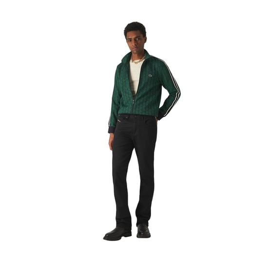 Lacoste Heren-trainingsjack met volledige ritssluiting en all-overprint, Parijs (Blauw/Groen) - Image 1
