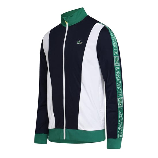 Lacoste Heren Track Jacket met logo (Marine, Wit, Groen) - Image 3