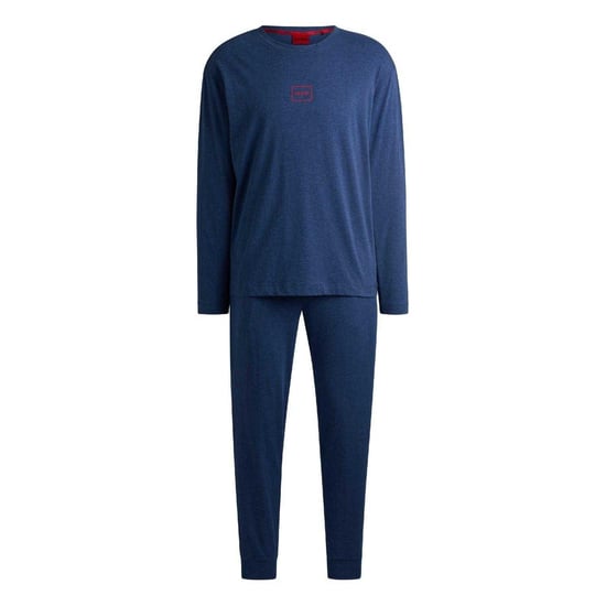 Boss Herenjas met streepjesmotief, normale pasvorm (Donkerblauw) - Image 2