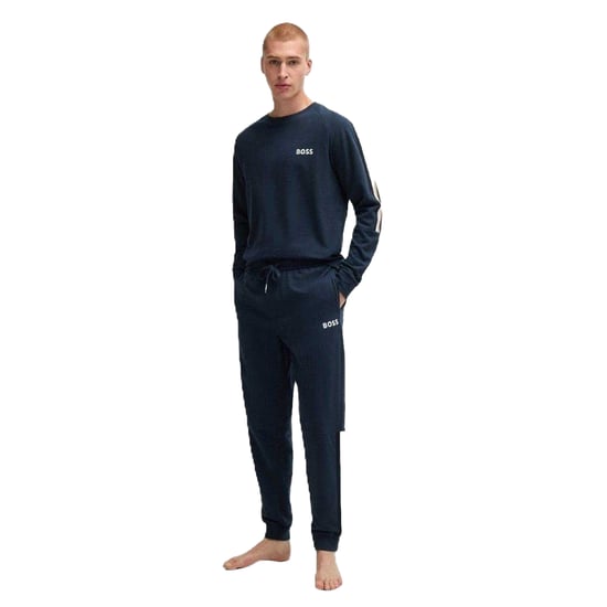 Boss Randig jacka för herrar (Mörkblå) - Image 4