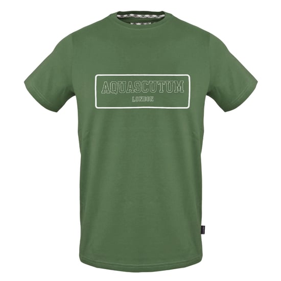 Aquascutum Slim-fit T-shirt met grafische print voor heren (Militair Groen) - Image 1