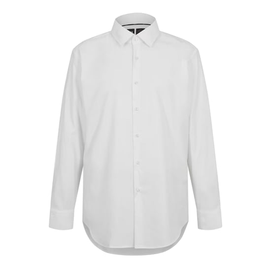 Hugo Boss Herenoverhemd met lange mouwen, model P Hank Oxford, met Kent-kraag (Wit) - Image 1