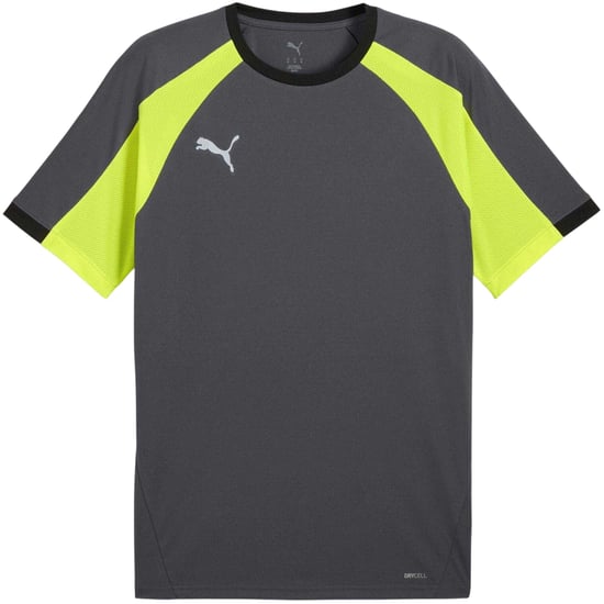 Puma Heren Individualliga T-shirt op maat (Grijs/Geel) - Image 2