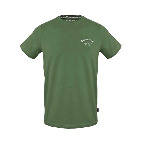 Aquascutum Heren-T-shirt ‘London 1851’ van katoenmix (Militair Groen) - Image 1