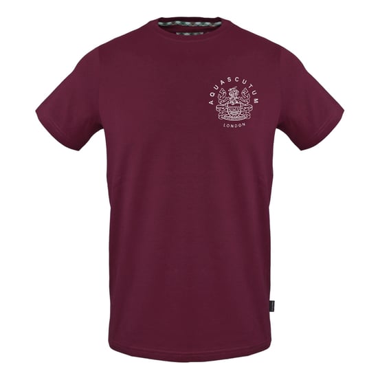 Aquascutum Katoenen uniseks T-shirt met logo voor volwassenen (Rood) - Image 1