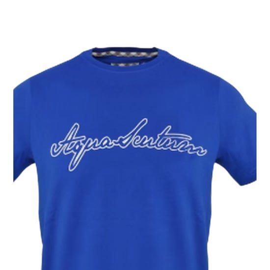 Aquascutum Heren-T-shirt van katoen met logo (Sky) - Image 3