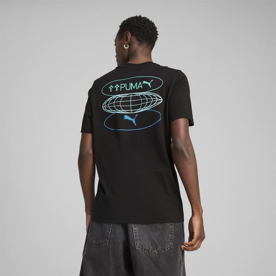 Puma ESS No.1 Logo T-shirt voor heren, regular fit (Poema Zwart) - Image 3