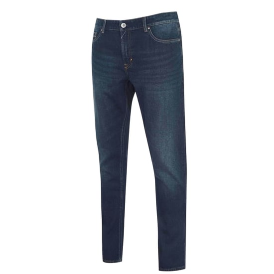 Firetrap Mens Rom Cotton Straight Jeans (Dark Wash) - Image 2