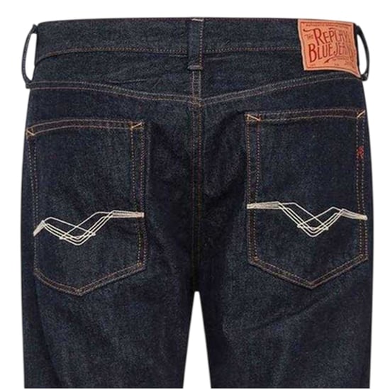 Replay Deryck Regular-jeans för herrar (Blå) - Image 3