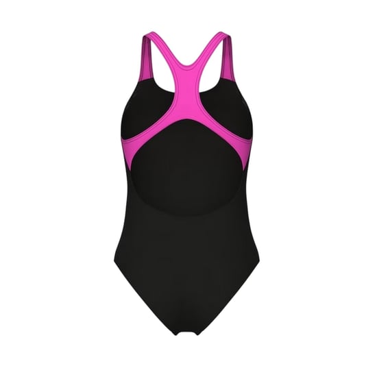 Arena Womens/Ladies Poseidnia Geometric One Piece Swimsuit (Black/Pink) - Image 2