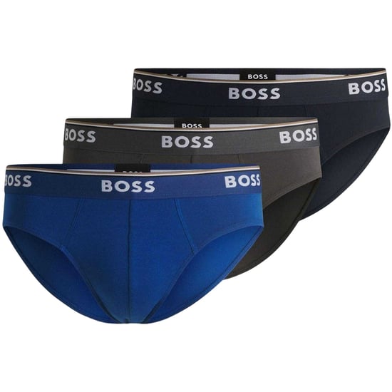Boss Power Stretch-slips voor heren (set van 3) (Blauw/Zwart/Antraciet) - Image 2