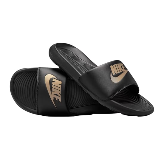 Nike Victori One-doucheslippers voor heren (Zwart/Metallic) - Image 4