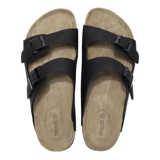Regatta Mens Asby Double Strap Sandals (Black) - Image 3