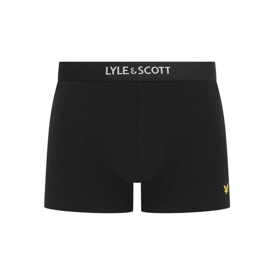 Lyle & Scott Mens Henrick Cotton Blend Boxer Shorts (Pack of 5) (Multicoloured) - Image 2