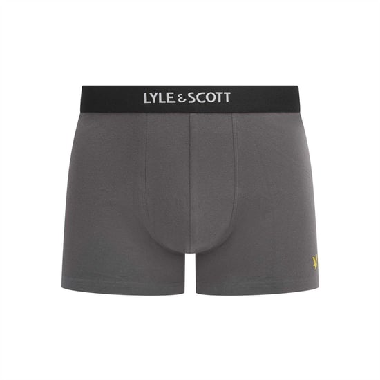 Lyle & Scott Mens Henrick Cotton Blend Boxer Shorts (Pack of 5) (Multicoloured) - Image 5