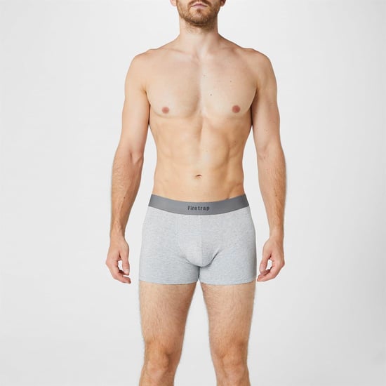 Firetrap Mens Logo Boxer Shorts (Pack of 2) (Grey/Grey Marl) - Image 2