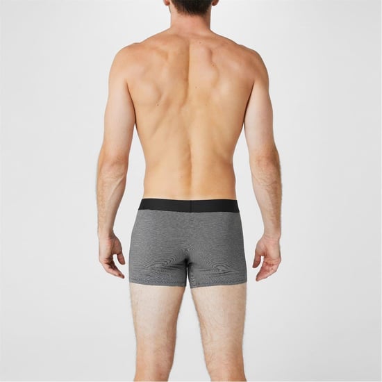 Firetrap Mens Logo Boxer Shorts (Pack of 2) (Black/Grey Stripe) - Image 3