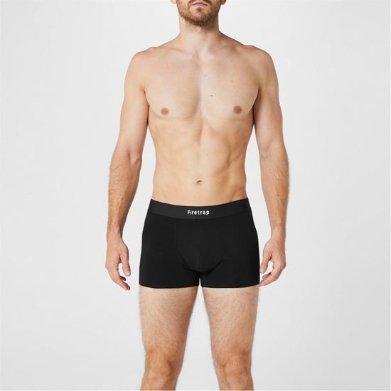 Firetrap Mens Logo Boxer Shorts (Pack of 2) (Black/Grey Stripe) - Image 4