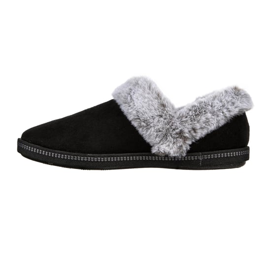 Skechers Girls Cozy Campfire Team Toasty Faux Fur Lined Flat Slippers (Black) - Image 2