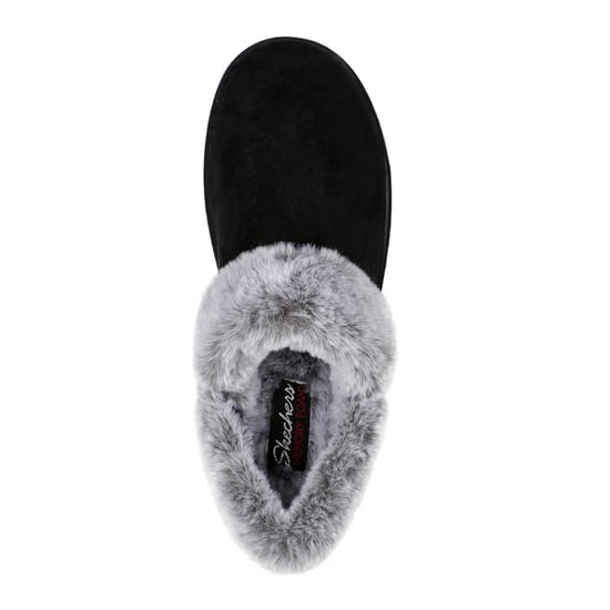 Skechers Girls Cozy Campfire Team Toasty Faux Fur Lined Flat Slippers (Black) - Image 3