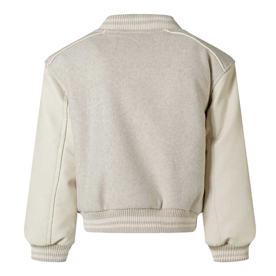 Minoti Varsity-jasje voor meisjes met New York-patch (Gevlekt beige) - Image 2