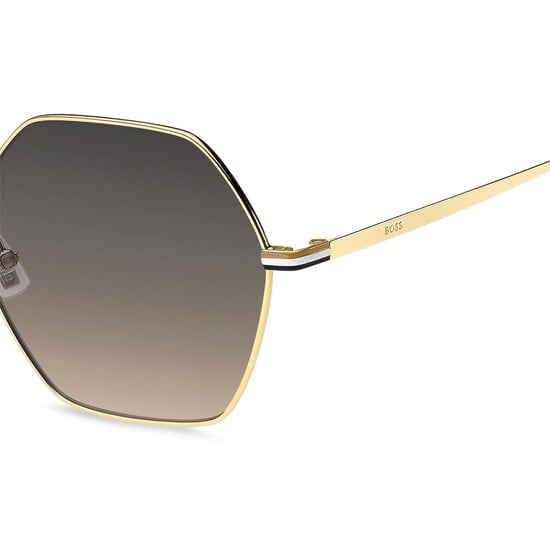 Boss Unisex Volwassen Ronde Geometrische Zonnebril (Goud) - Image 4