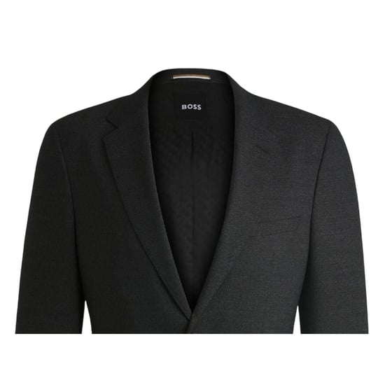 Boss Herenblazer met jasperkleurige klepzakken (Donkergrijs) - Image 2