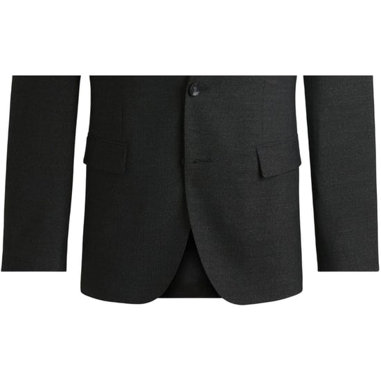 Boss Herenblazer met jasperkleurige klepzakken (Donkergrijs) - Image 3