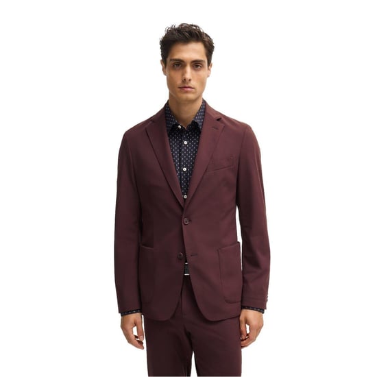 Boss Formele herenblazer met V-hals (Rood) - Image 1