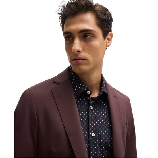 Boss Formele herenblazer met V-hals (Rood) - Image 3