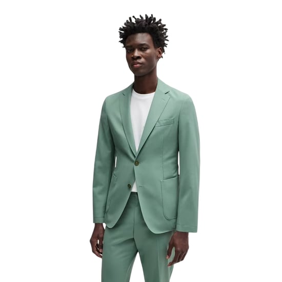 Boss Herenblazer met V-hals (Groen) - Image 1