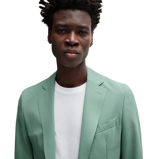 Boss Herenblazer met V-hals (Groen) - Image 3