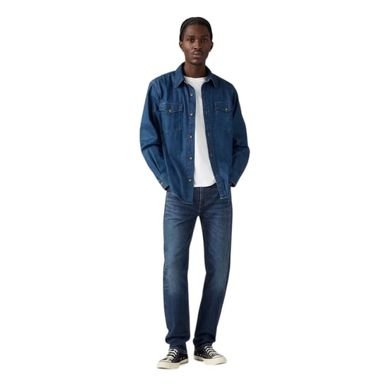 Levis Mens 502 Cotton Blend Slim Jeans (Free As A Bird) - Image 3
