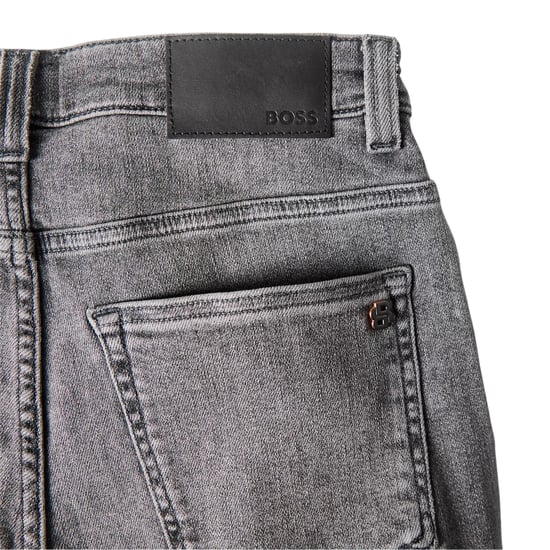 Boss Herenjeans van Delaware Denim, middelhoge taille, slim fit (Medium Grijs) - Image 4