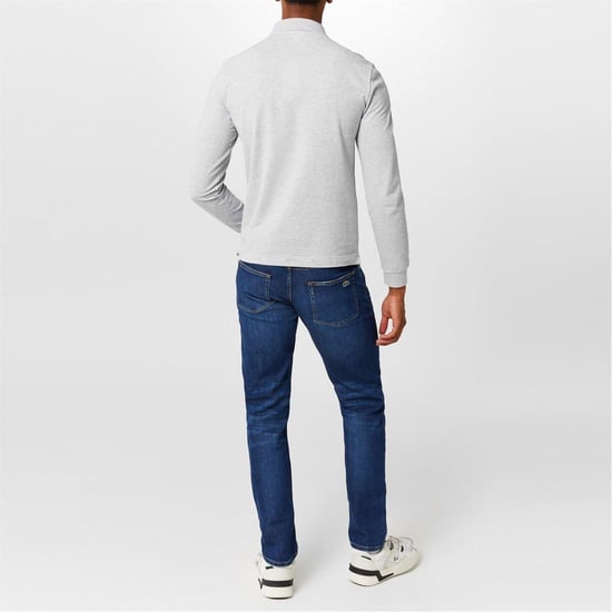 Lacoste Slim-fit herenjeans met logo in denim (Blauw wassen) - Image 3