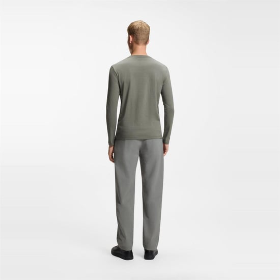 Boss Heren Logo Regular T-Shirt (Grijs) - Image 3