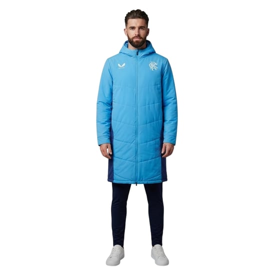 Castore Rangers FC-anorak voor heren (Blauw/Donkerblauw) - Image 3