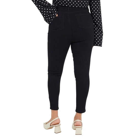Brave Soul Womens/Ladies High Rise Skinny Jeans (Black) - Image 3
