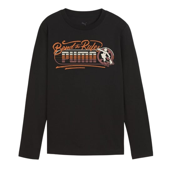 Puma T-shirt voor kinderen met ‘Bend The Rules’-opdruk voor skateboarders (Poema Zwart) - Image 1