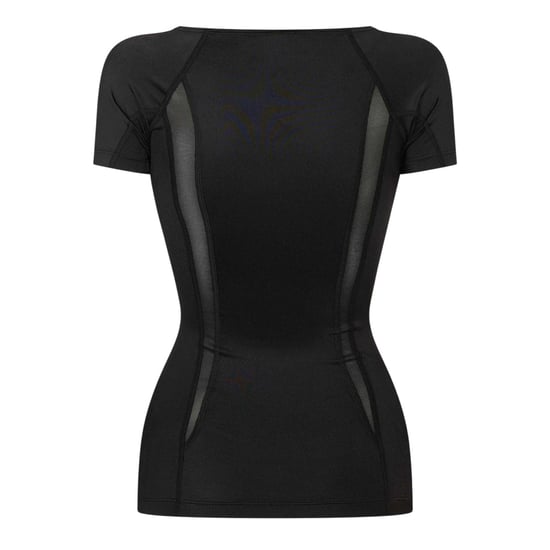 Skins Dynamische sporttop met boothals voor dames (Zwart) - Image 2