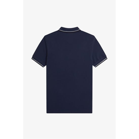 Fred Perry Mens Twin Tip Polo Shirt (Dark Blue) - Image 2