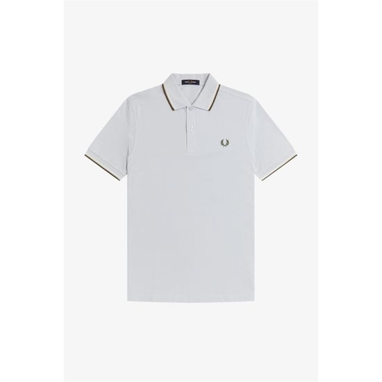 Fred Perry Heren Twin Tip Poloshirt (Schemerig blauw) - Image 1