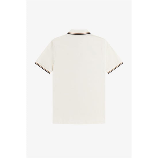 Fred Perry Heren Twin Tip Poloshirt (Ecru) - Image 2