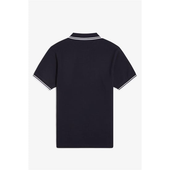 Fred Perry Heren Twin Tip Poloshirt (Marine) - Image 2