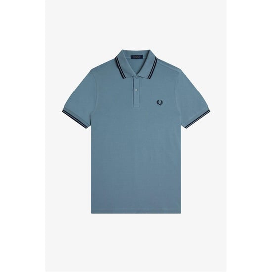 Fred Perry Heren Twin Tip Poloshirt (Bosbessen) - Image 1
